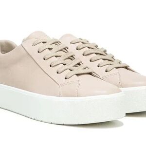 Vince Benfield Platform Sneaker Off White Cream Size 10 US - 40 EU